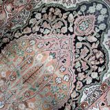 Handmade vintage Persian Tabriz silk rug 78cm x 133cm 1950s - 1С1150