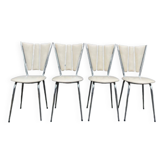 Lot de 4 chaises Tublac vintage