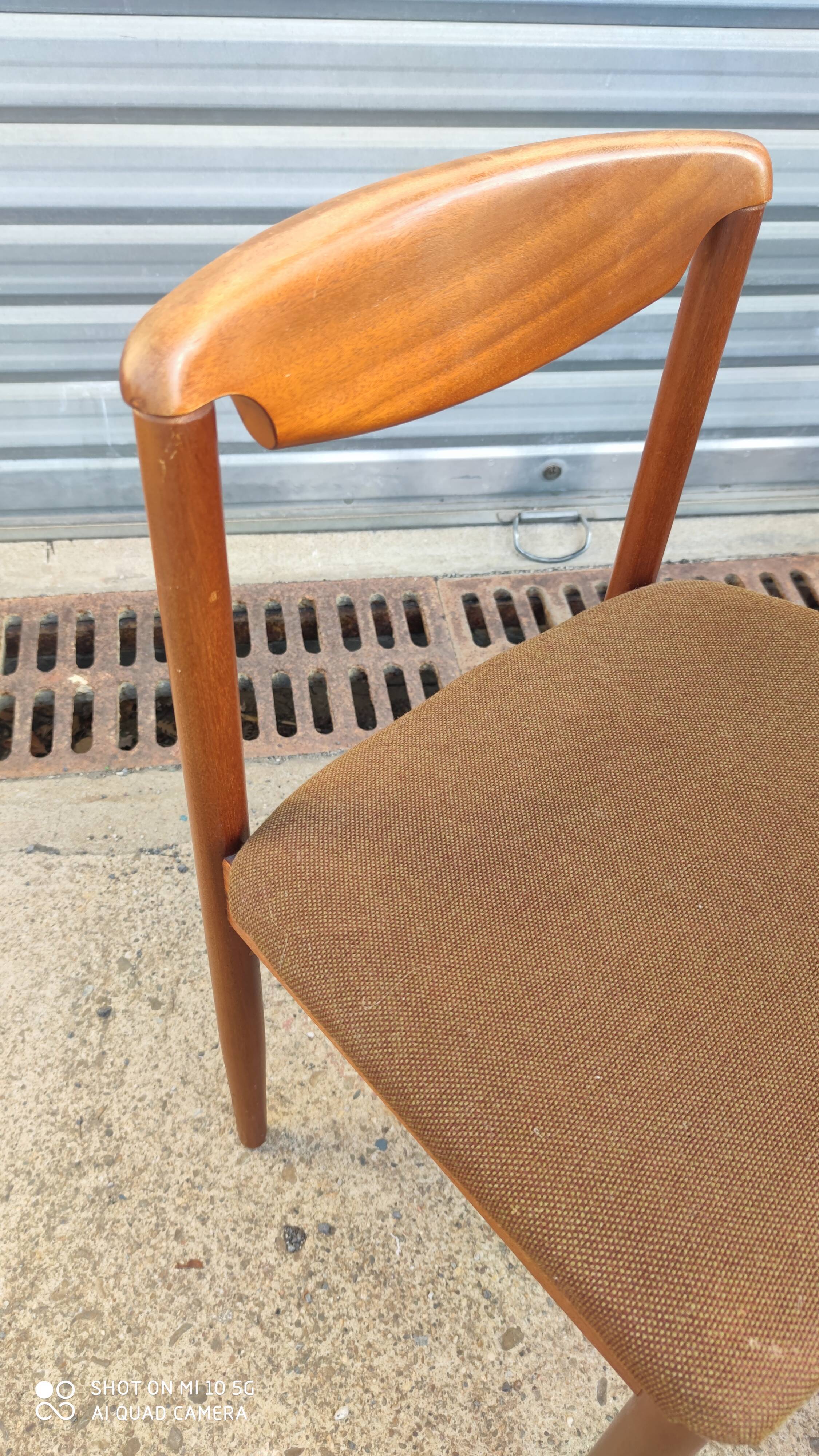 Set of 6 teak chairs circa 1960