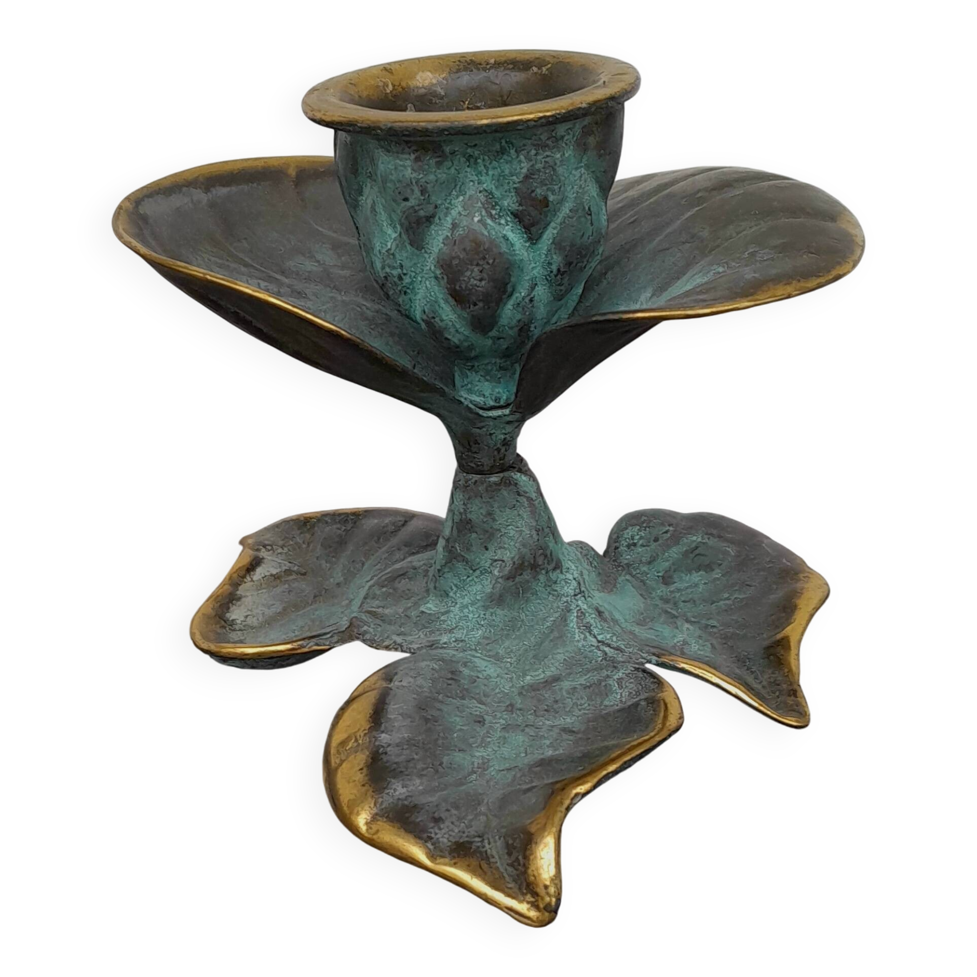 Vintage brass candle holder