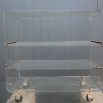 Service Davide Lange lucite collection les invisibles 1970-1980