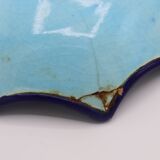 Duo of Longwy enamel saucers