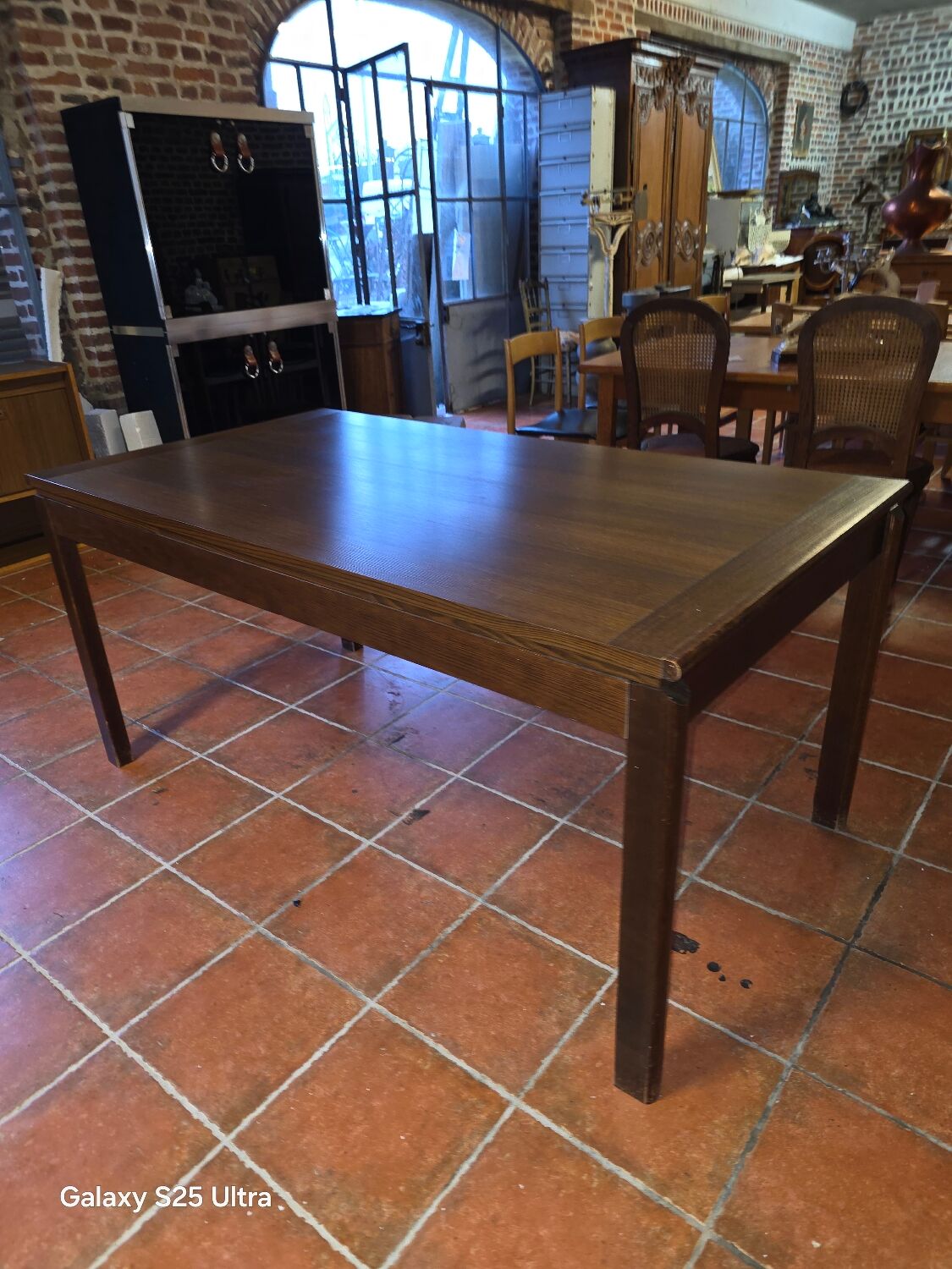 Scandinavian extendable oak table from the 1960s.