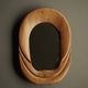 Mid-Century Anthroposophical Pine Wall Mirror, 1970s