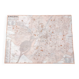 Angers vintage map 74x54cm
