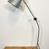 Lampe grise d’atelier industriel, années 1960