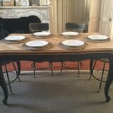 Old dining table with extensions