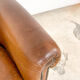Vintage sheep leather club chair