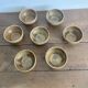 Set of 7 brown stoneware bowls from Digoin.