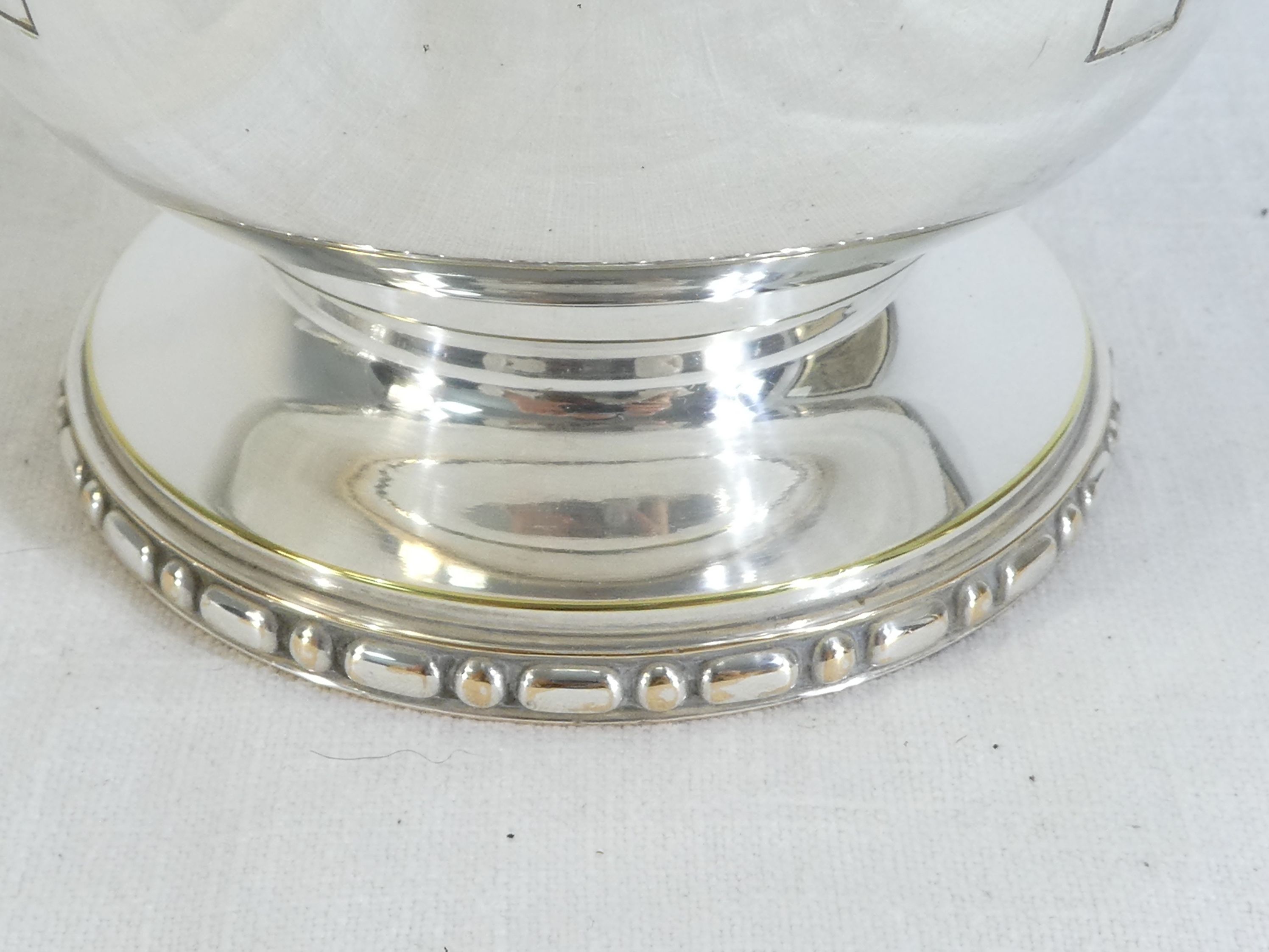 Seau a glace art deco in silver metal goldsmith roux marquiand