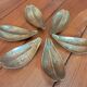 Brass leaf petal ashtrays. 1970s