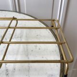 Magazine holder / bookend in modular brass years 50-60