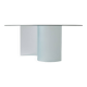 Table ovale en verre