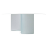 Table ovale en verre