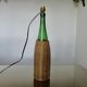 Rattan and glass "bottle" lamp from the 60s and 70s