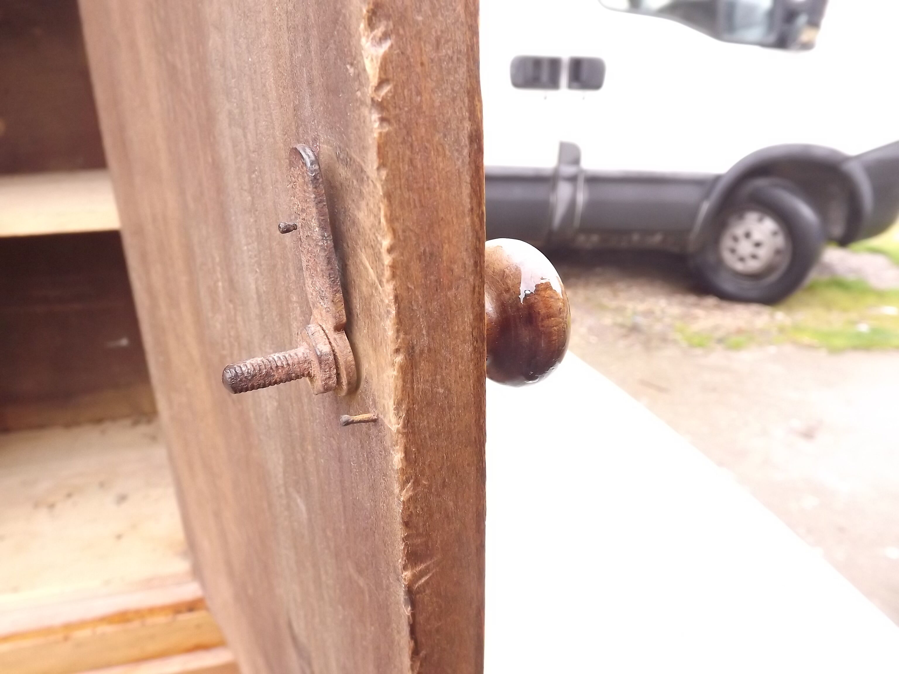 Bedside walnut 19 th