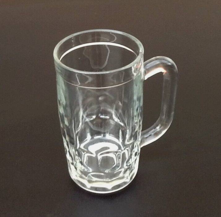 1970s 4 Beer mugs Molded glass France