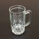 1970s 4 Beer mugs Molded glass France