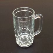 1970s 4 Beer mugs Molded glass France