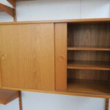 danish wall shelf unit in teak from the 60s by Kai Kristiansen