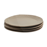 Blanca Glossy Grège L - Set of 4