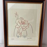 Lithograph by Jean Cocteau