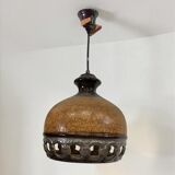 Vintage brown ceramic fat lava suspension