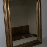 Ancien miroir style Louis Phillipe doré 670 mm x 510 mm