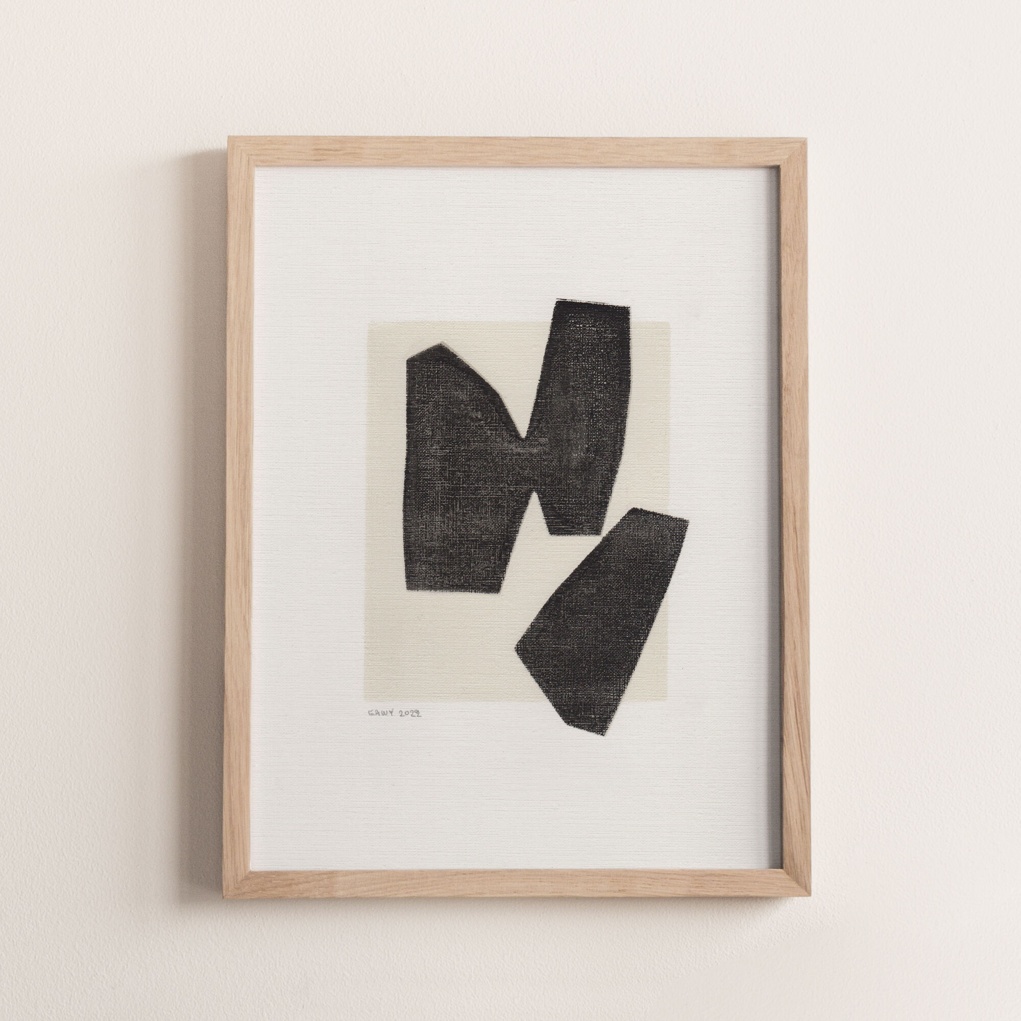 Peinture sur papier • c570 • signée eawy
