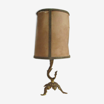 old Lamp foot in gilded bronze