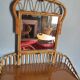 Rattan dressing table and chair 1960