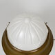 Art Deco lamp in patinated brass and moulded glass, circa 1930