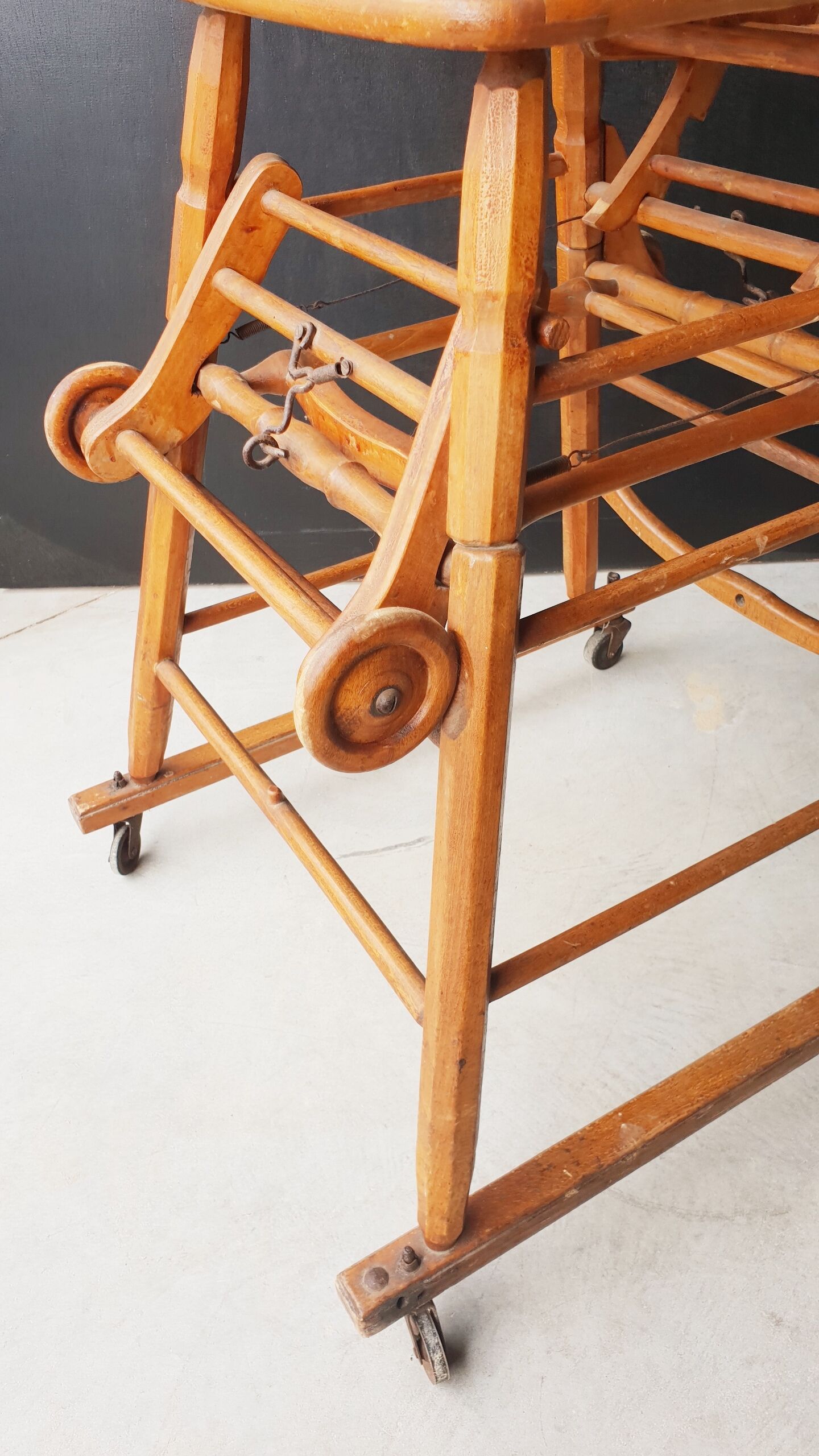 Vintage transformable baby high chair