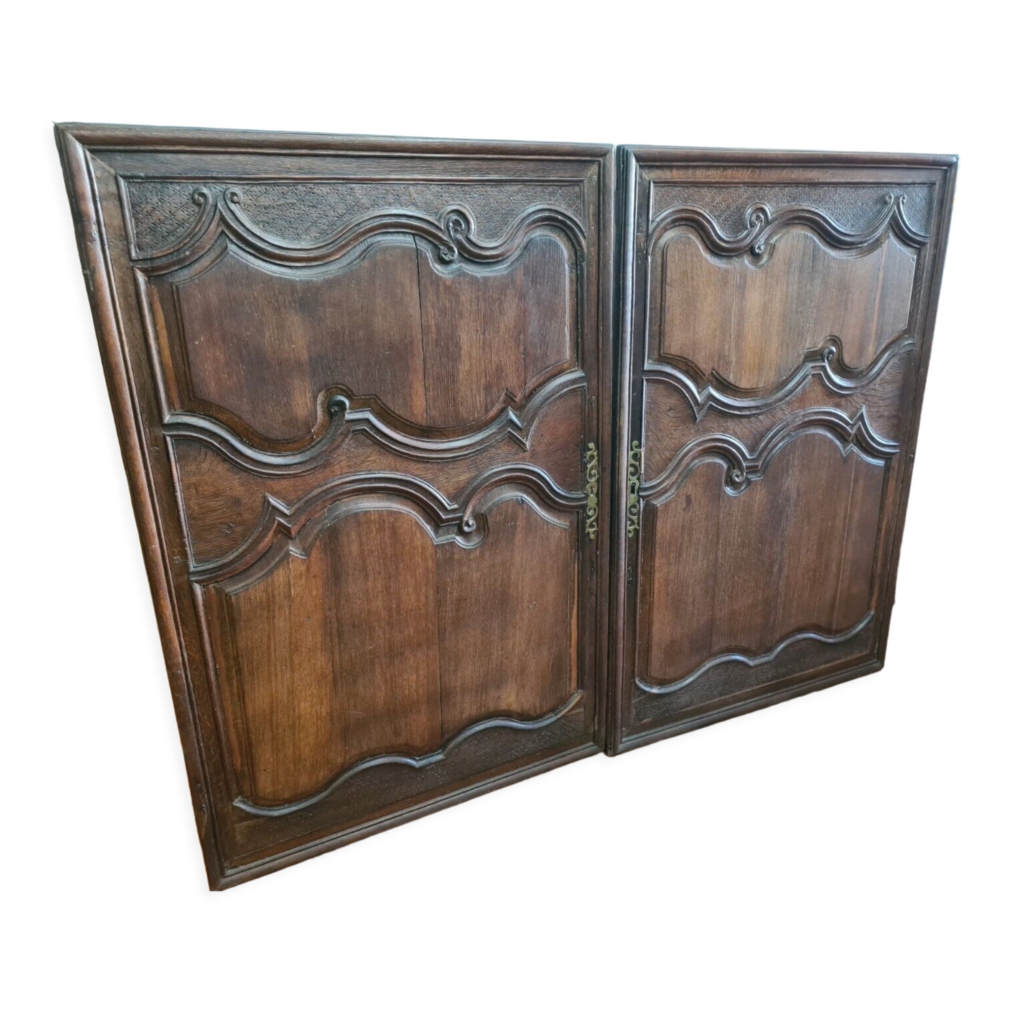 paire de portes en chêne