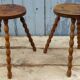 Duo de tabouret tripode