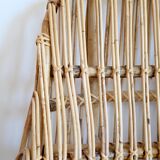 Designer rattan armchair