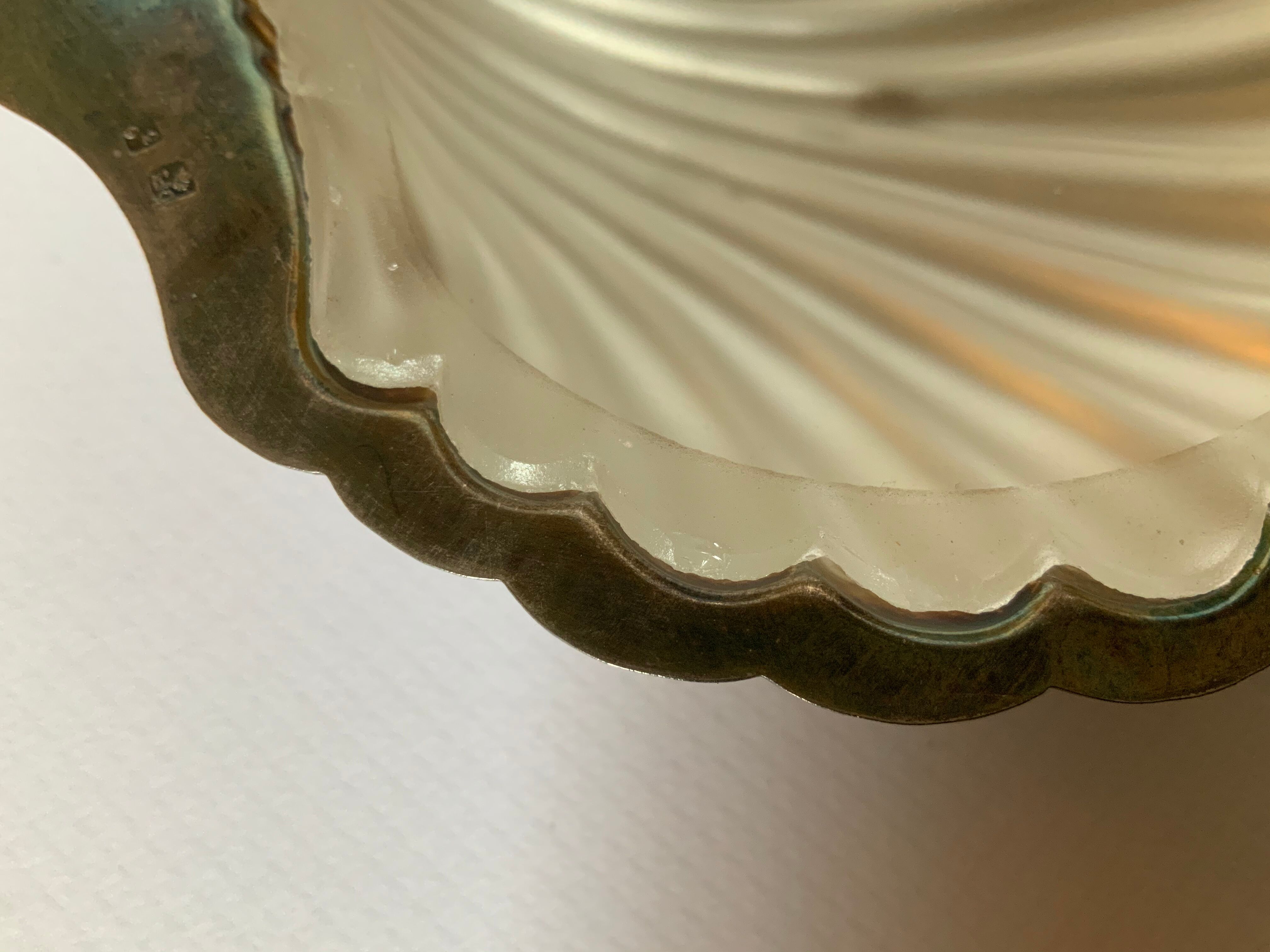 Silver metal and glass butter