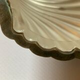 Silver metal and glass butter