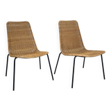 Set of 2 basket chairs, Gian Franco Legler