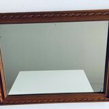 Ancient mirror in carved wood and mercury  48x63cm