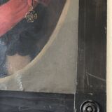 19th Century  Antique Vintage Large Original Portrait Painting of a German