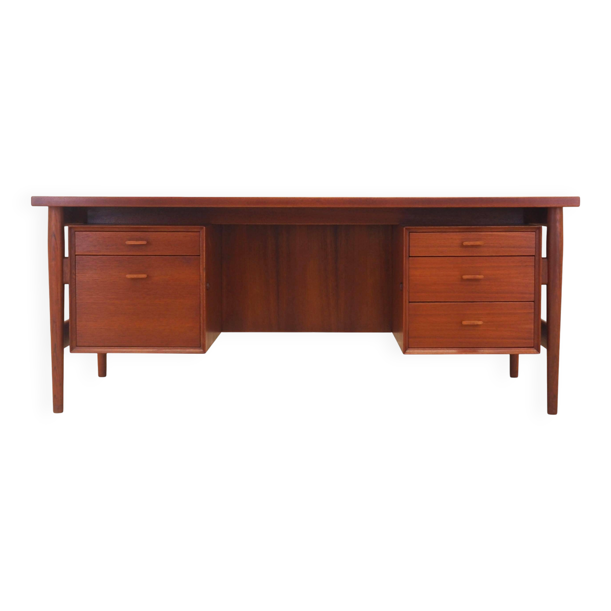 Teak desk, Danish design, 1960s, designer: Arne Vodder, production: Sibast