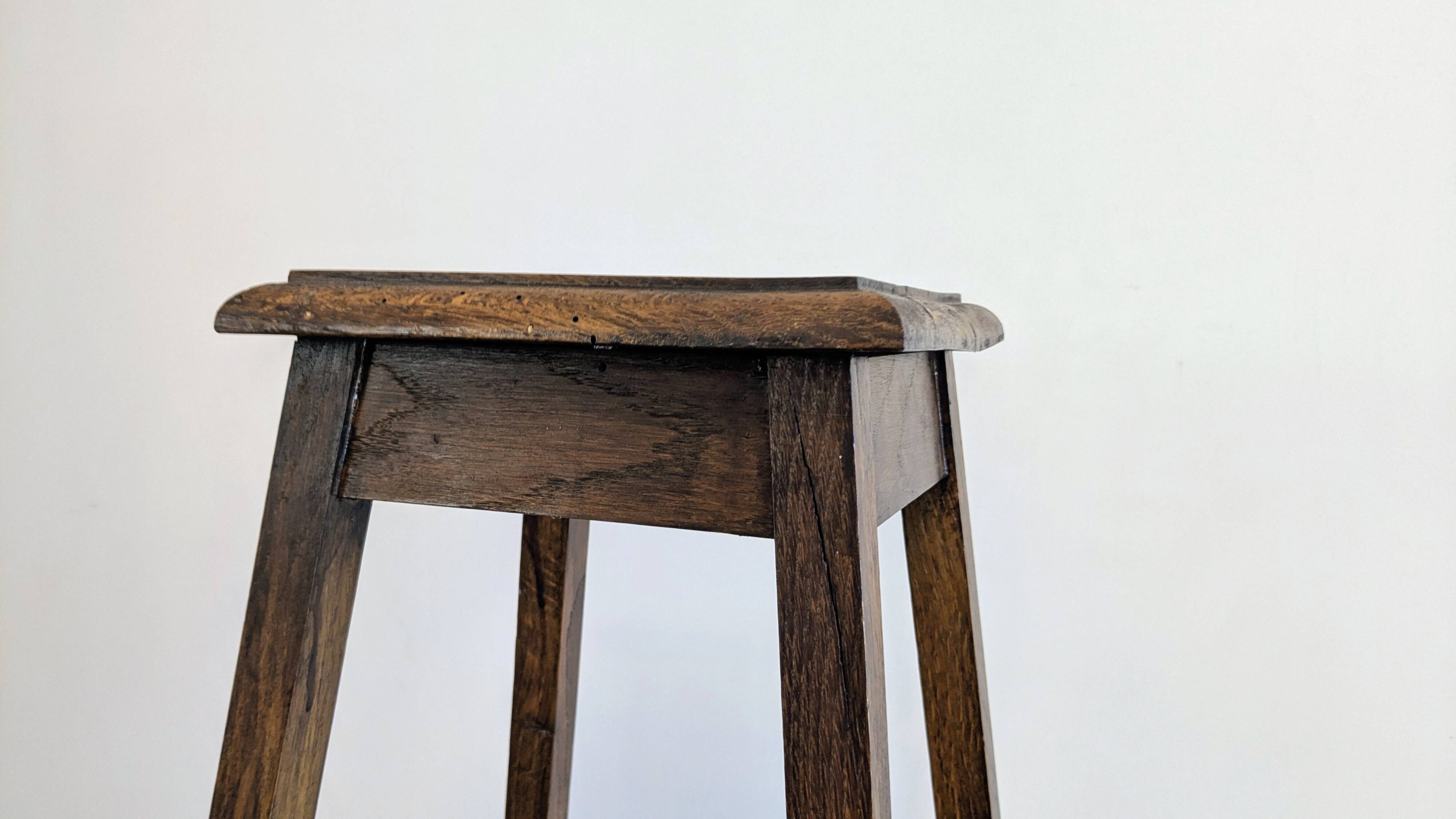 Patinated wooden side table – rustic simplicity