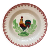 Ancienne assiette Choisy Leroi Céramique Décor au Coq
