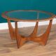 Retro Teak Round 'Astro' 'Fresco' Coffee Table By Victor Wilkins For G Plan