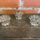 Series 3 Glass Moulded Candle Holders 1970s
