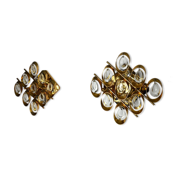 Pair of wall lamps Oscar Torlasco, Italy, 1970