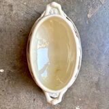 Creil & Montereau brown ironstone sauceboat