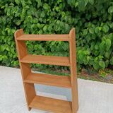 Solid wood bookcase shelf