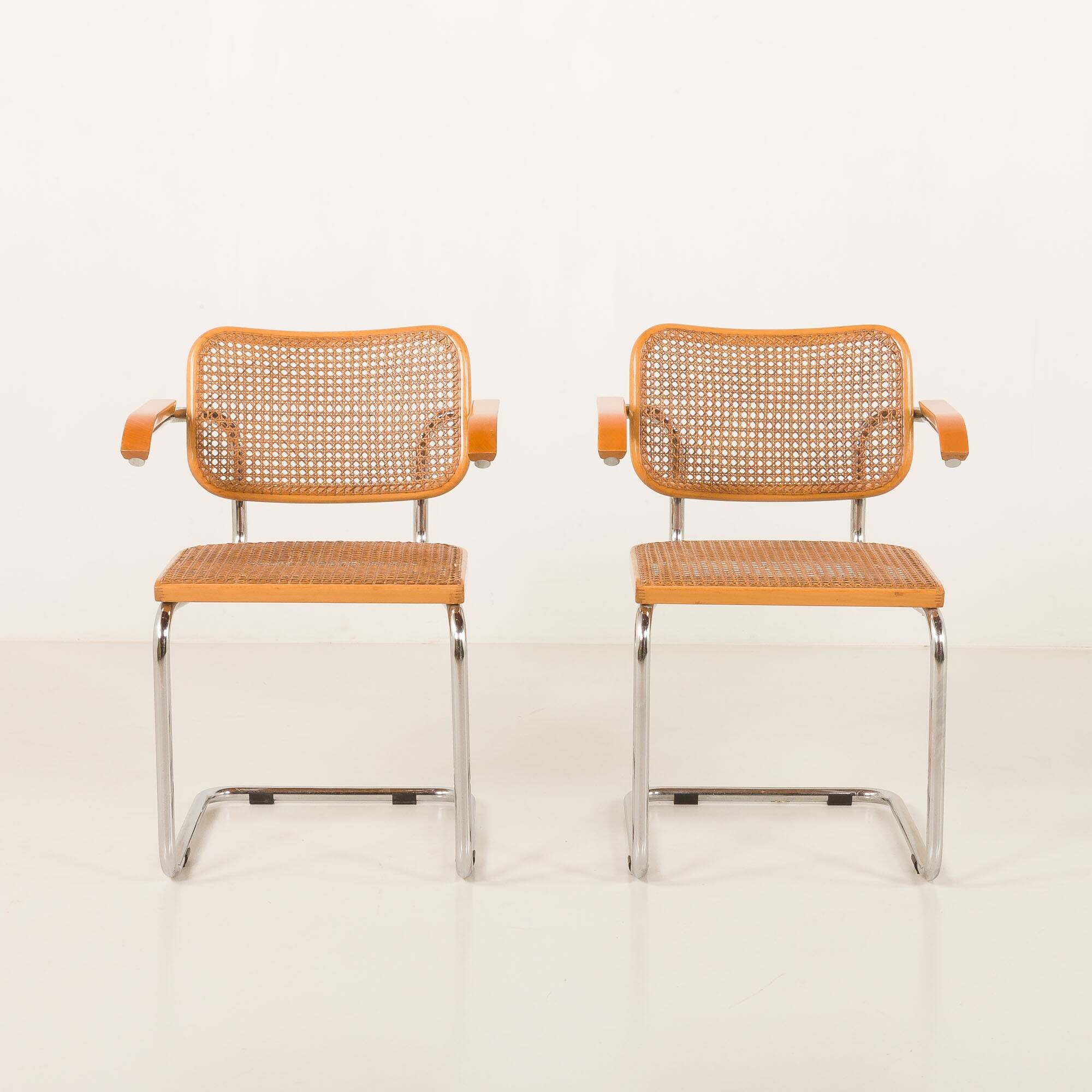 Pair of Italian vintage Ceska chairs by Gavina, 1960s